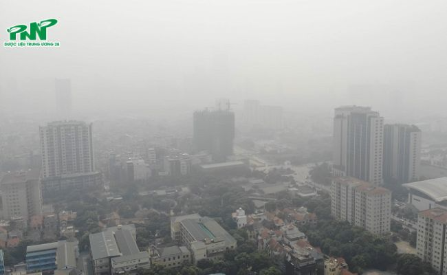 Khuyến cáo các biện pháp bảo vệ trước ảnh hưởng của ô nhiễm không khí.