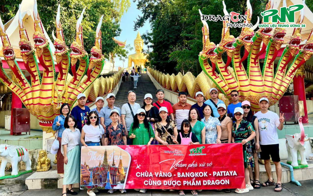 Dược liệu Trung Ương 28 tổ chức thành công chuyến du lịch Thái Lan cùng những Quý khách hàng thân thiết