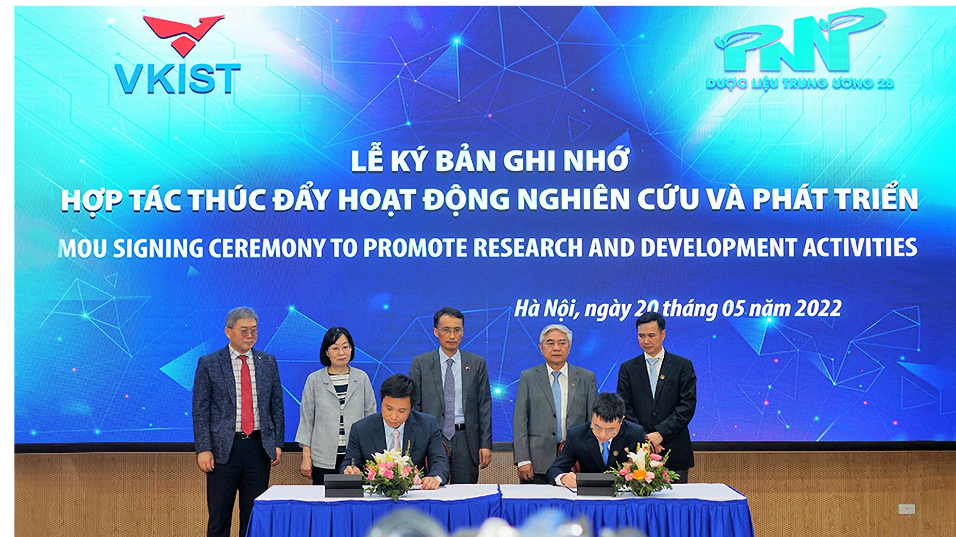 Dược liệu TW28 ký hợp tác với Viện KHCN Việt Nam - Hàn Quốc (VKIST)