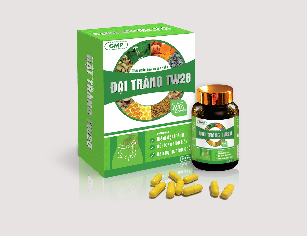 Viêm đại tràng và thực phẩm bảo vệ sức khỏe đại tràng TW28